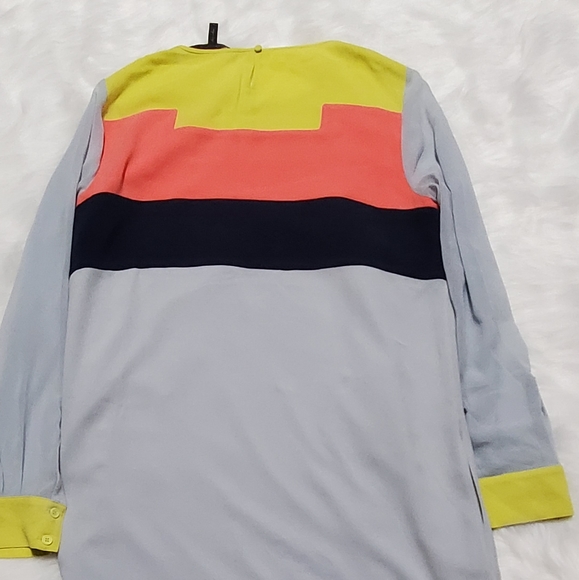 Bcbgmaxazria Color Block Dress Sz M.Pockets on both sides of the dress.Worn once - Picture 5 of 7